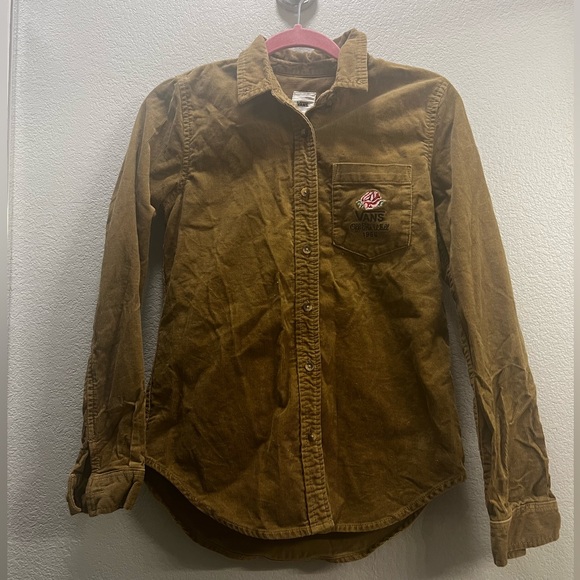 Vans Overtime Rose Corduroy Button Up Shirt - Picture 2 of 8